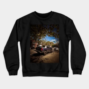 New York City Street Car Astoria Queens Crewneck Sweatshirt